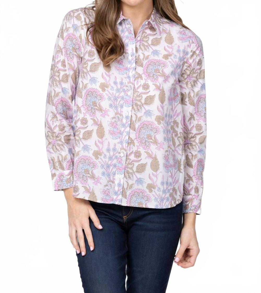 NEW DYLAN romy long sleeve shirt in multi